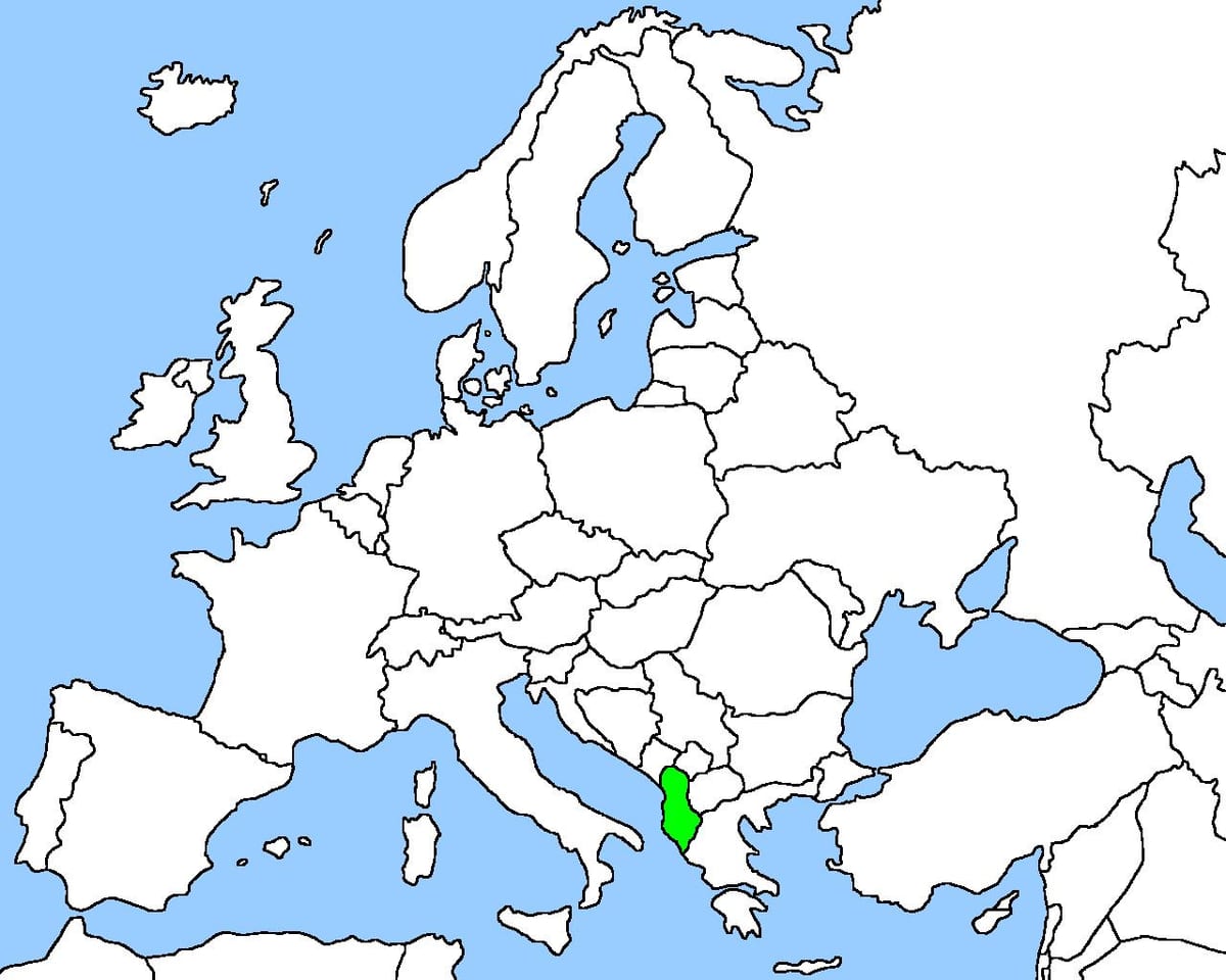 mapa da Albânia mapa de localização