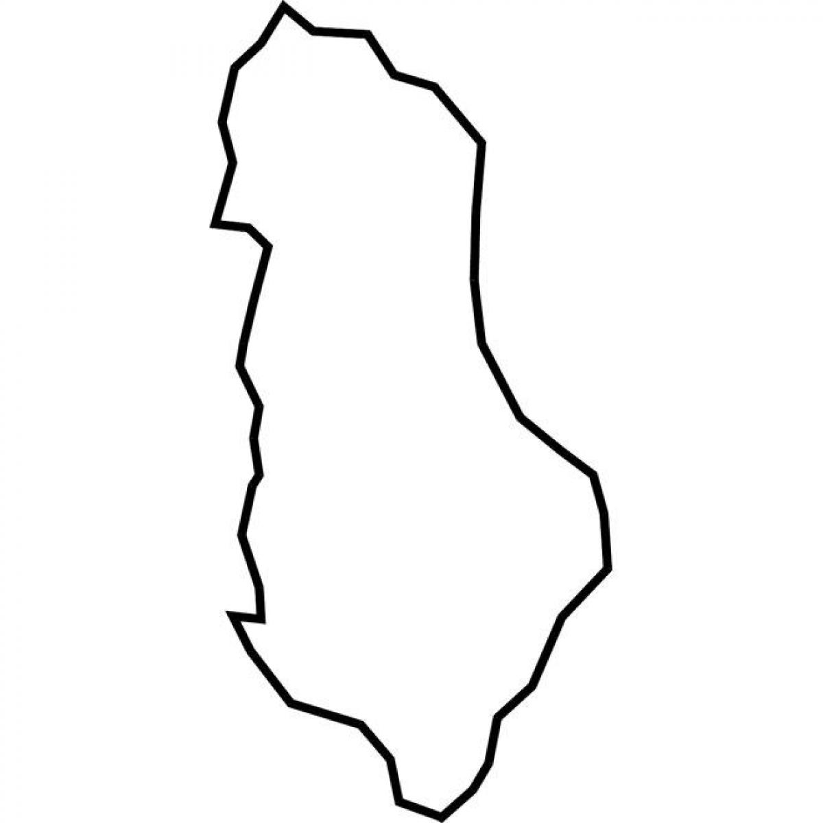 mapa da Albânia mapa do vetor de
