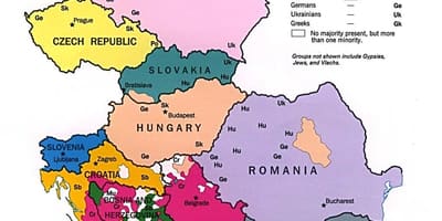 Étnica mapa da Albânia