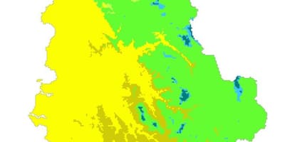 Mapa da Albânia clima