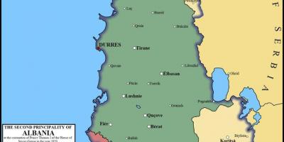 Mapa de durres Albânia